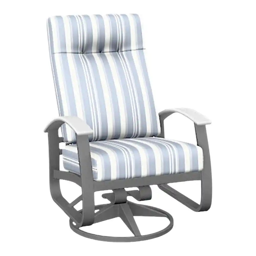 Belle Isle Cushion Supreme Swivel Rocker Arm-Outdoor Accent Chairs-Telescope-LOOMLAN
