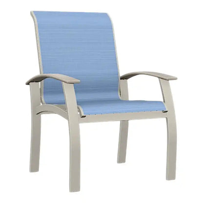 Belle Isle Sling Marine Grade Polymer Arm Chair-Outdoor Accent Chairs-Telescope-LOOMLAN