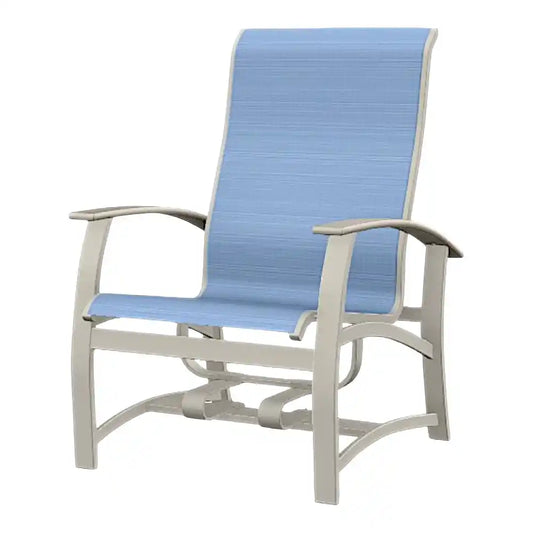 Belle Isle Hidden Motion MGP Armed Chat Chair-Outdoor Accent Chairs-Telescope-LOOMLAN