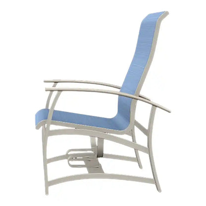 Belle Isle Hidden Motion MGP Armed Chat Chair-Outdoor Accent Chairs-Telescope-LOOMLAN