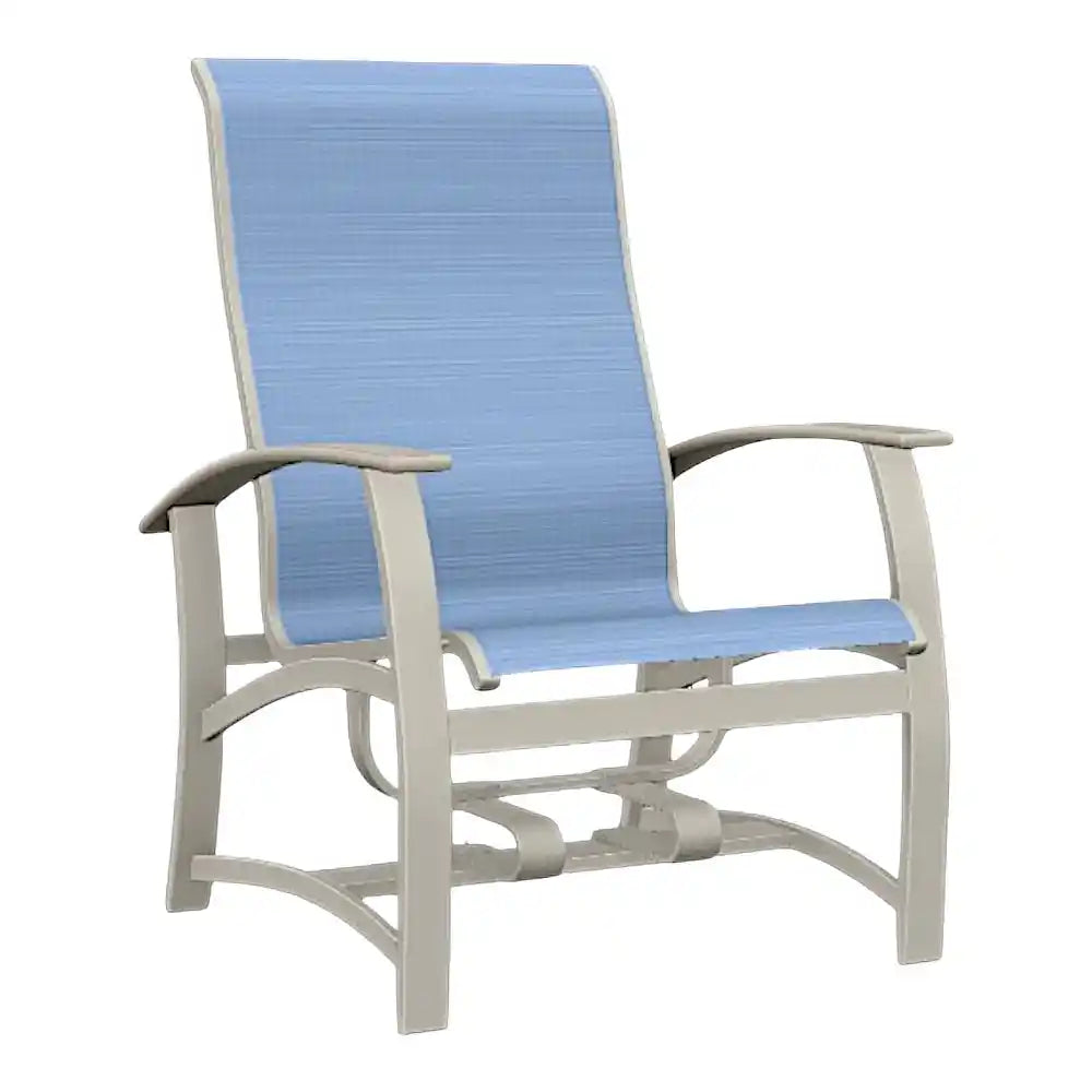Belle Isle Hidden Motion MGP Armed Chat Chair-Outdoor Accent Chairs-Telescope-LOOMLAN