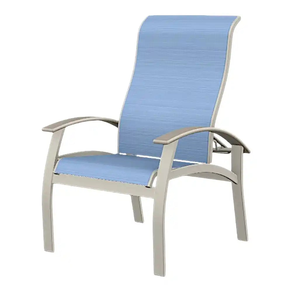 Belle Isle Multi-Position MGP Armed Dining Chair-Outdoor Dining Chairs-Telescope-LOOMLAN