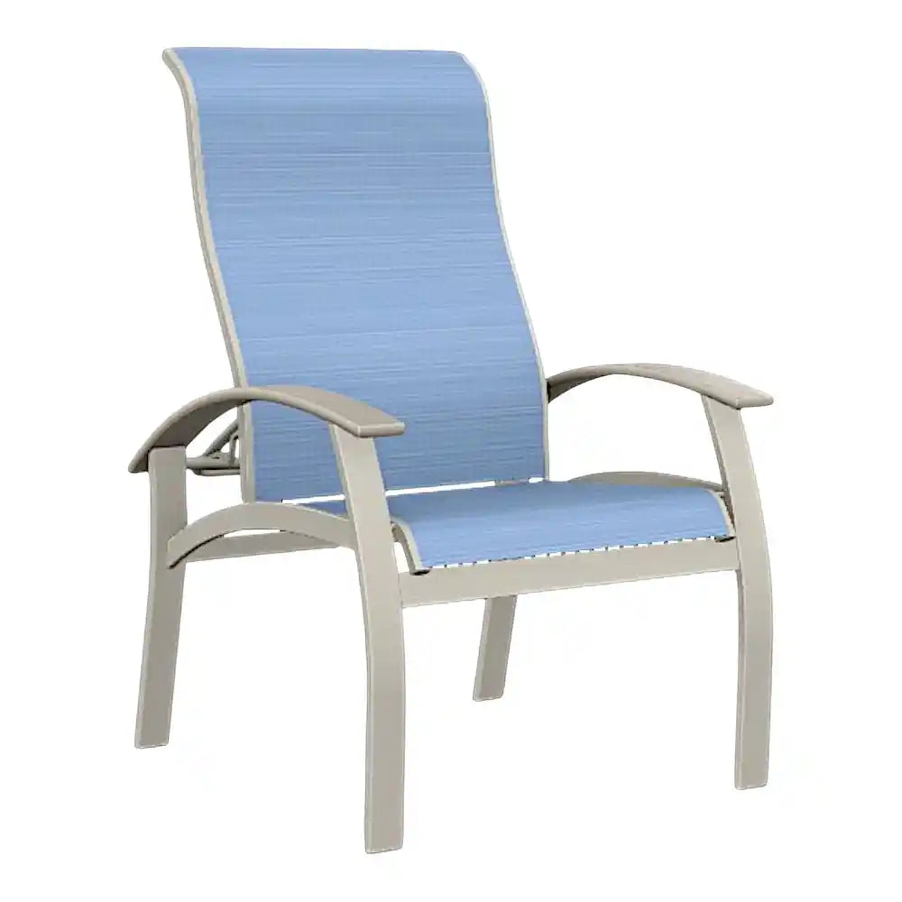 Belle Isle Multi-Position MGP Armed Dining Chair-Outdoor Dining Chairs-Telescope-LOOMLAN