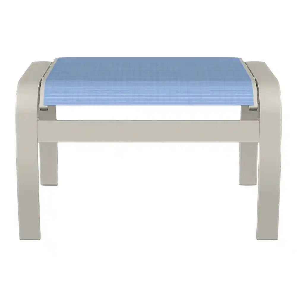 Belle Isle Aluminum Durable Sling Ottoman-Outdoor Ottomans-Telescope-LOOMLAN