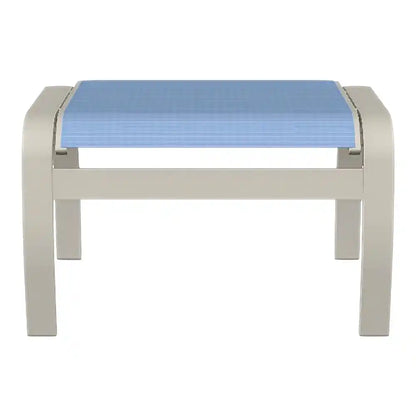 Belle Isle Aluminum Durable Sling Ottoman-Outdoor Ottomans-Telescope-LOOMLAN