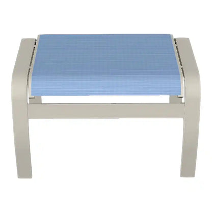 Belle Isle Aluminum Durable Sling Ottoman-Outdoor Ottomans-Telescope-LOOMLAN
