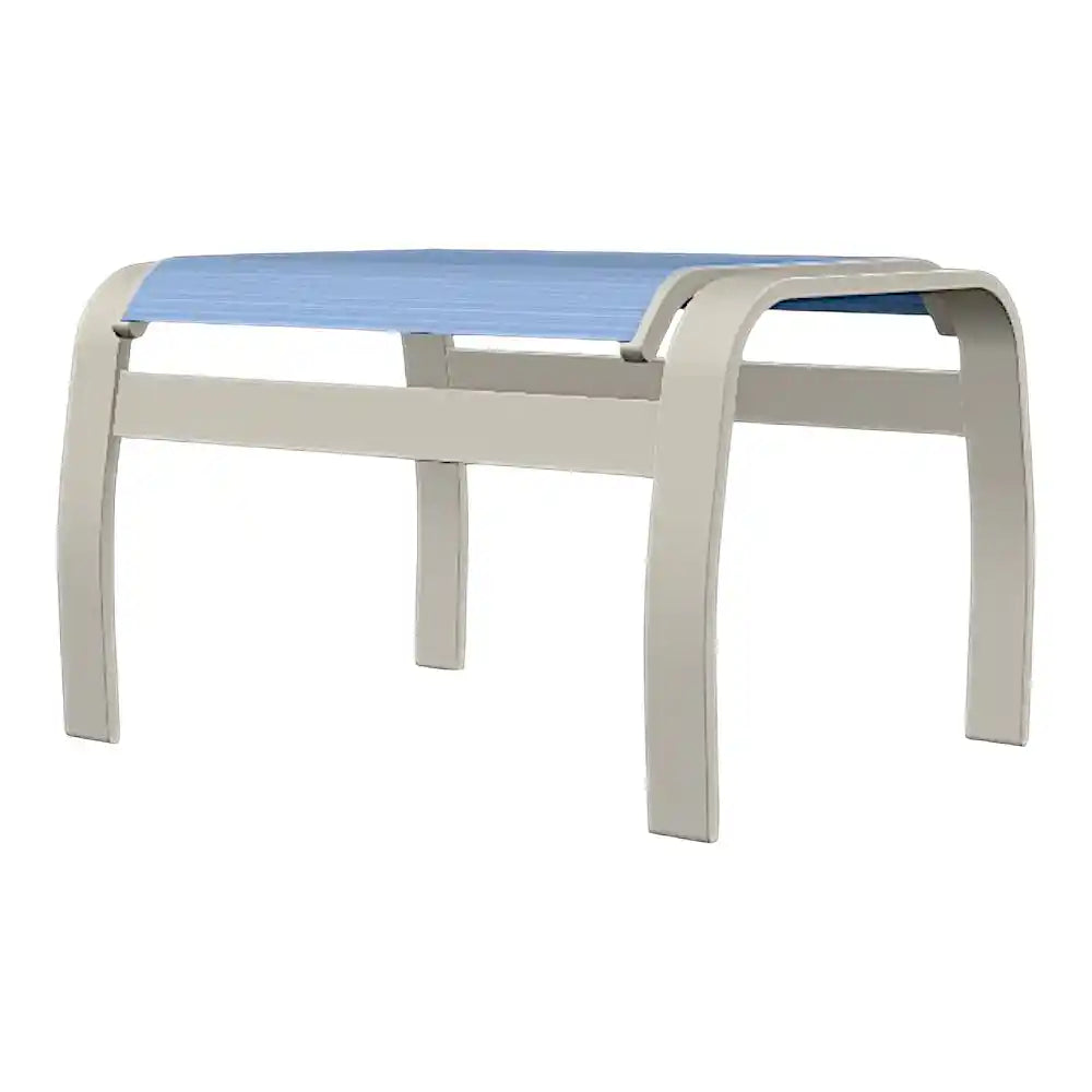 Belle Isle Aluminum Durable Sling Ottoman-Outdoor Ottomans-Telescope-LOOMLAN