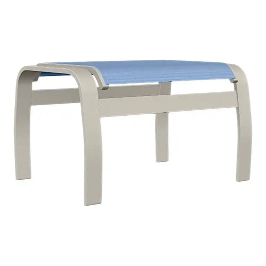 Belle Isle Aluminum Durable Sling Ottoman-Outdoor Ottomans-Telescope-LOOMLAN