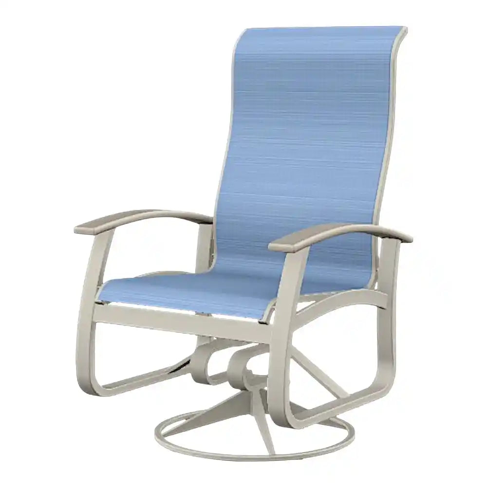 Belle Isle Sling Supreme Swivel Rocker MGP Arms-Outdoor Accent Chairs-Telescope-LOOMLAN