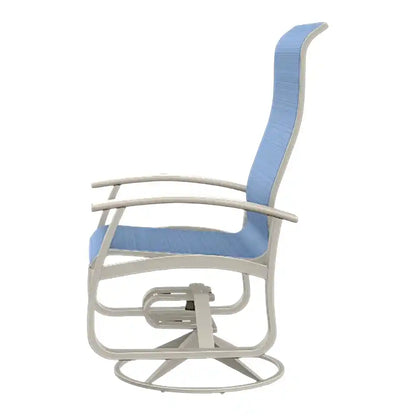 Belle Isle Sling Supreme Swivel Rocker MGP Arms-Outdoor Accent Chairs-Telescope-LOOMLAN