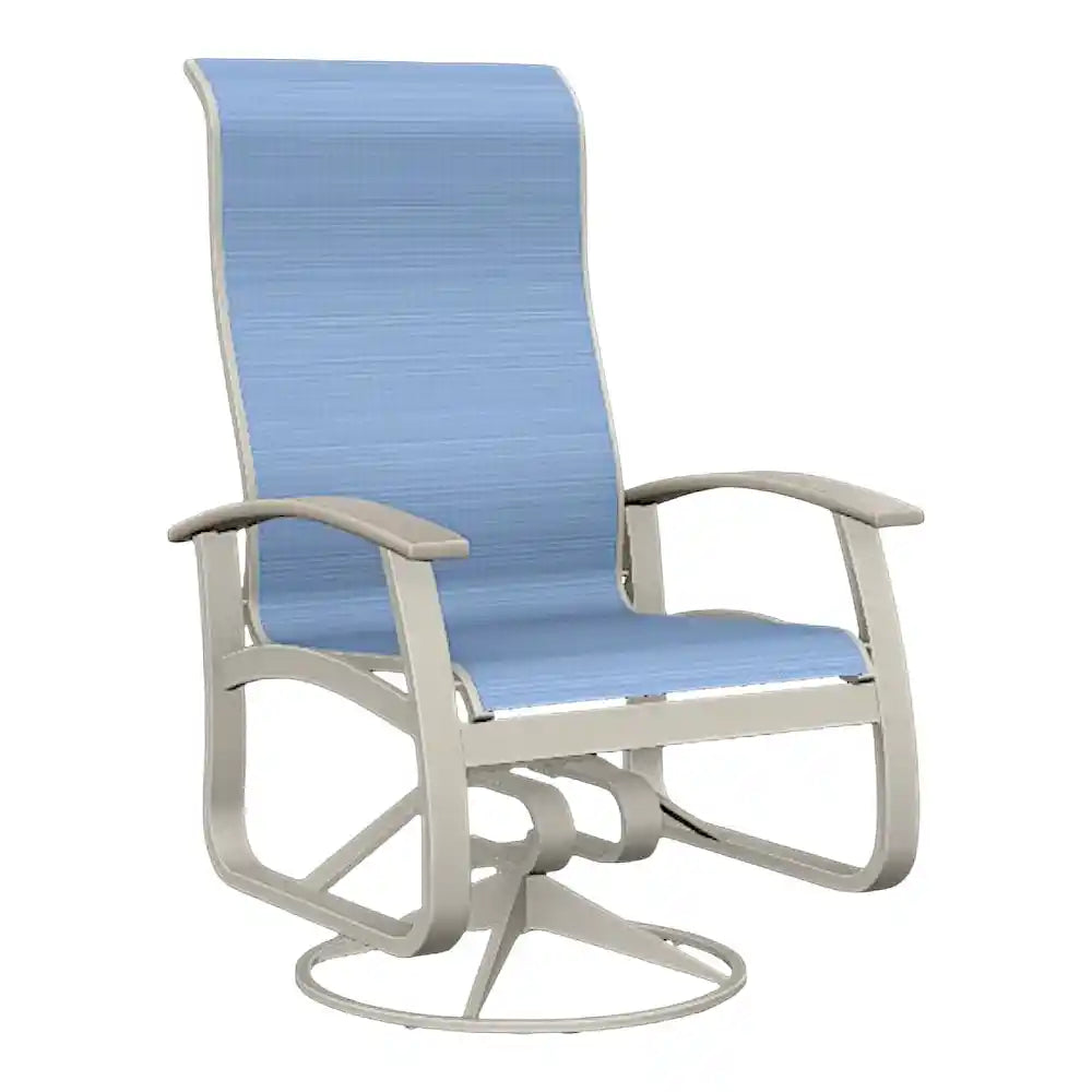 Belle Isle Sling Supreme Swivel Rocker MGP Arms-Outdoor Accent Chairs-Telescope-LOOMLAN