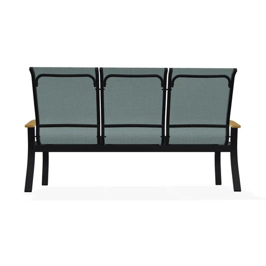 Belle Isle Sling Polymer Arms 3 - Seat Sofa - LOOMLAN - Telescope - Outdoor Sofas & Loveseats