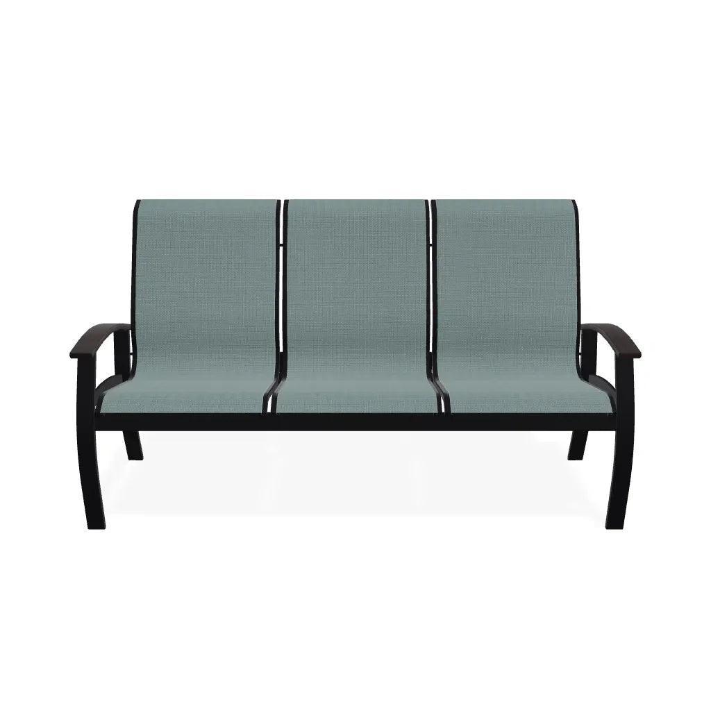 Belle Isle Sling Polymer Arms 3 - Seat Sofa - LOOMLAN - Telescope - Outdoor Sofas & Loveseats