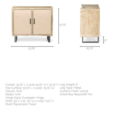 Bellefontaine Two Doors Accent Cabinet