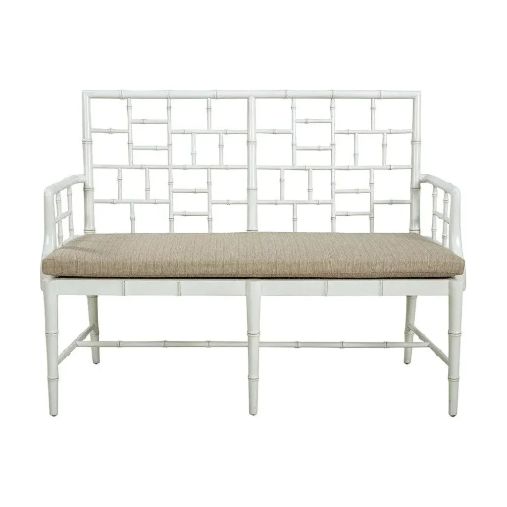 Belleville Linen Stylish Settee - LOOMLAN - Bedroom Benches