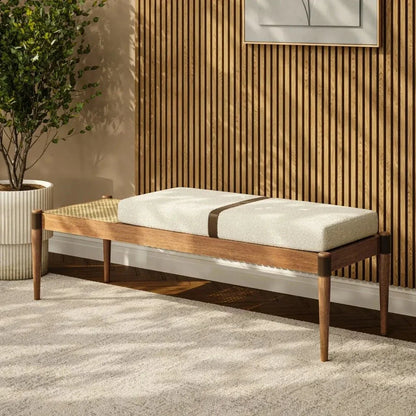 Bello Luxurious Boucle Bench - LOOMLAN - Urbia - Bedroom Benches