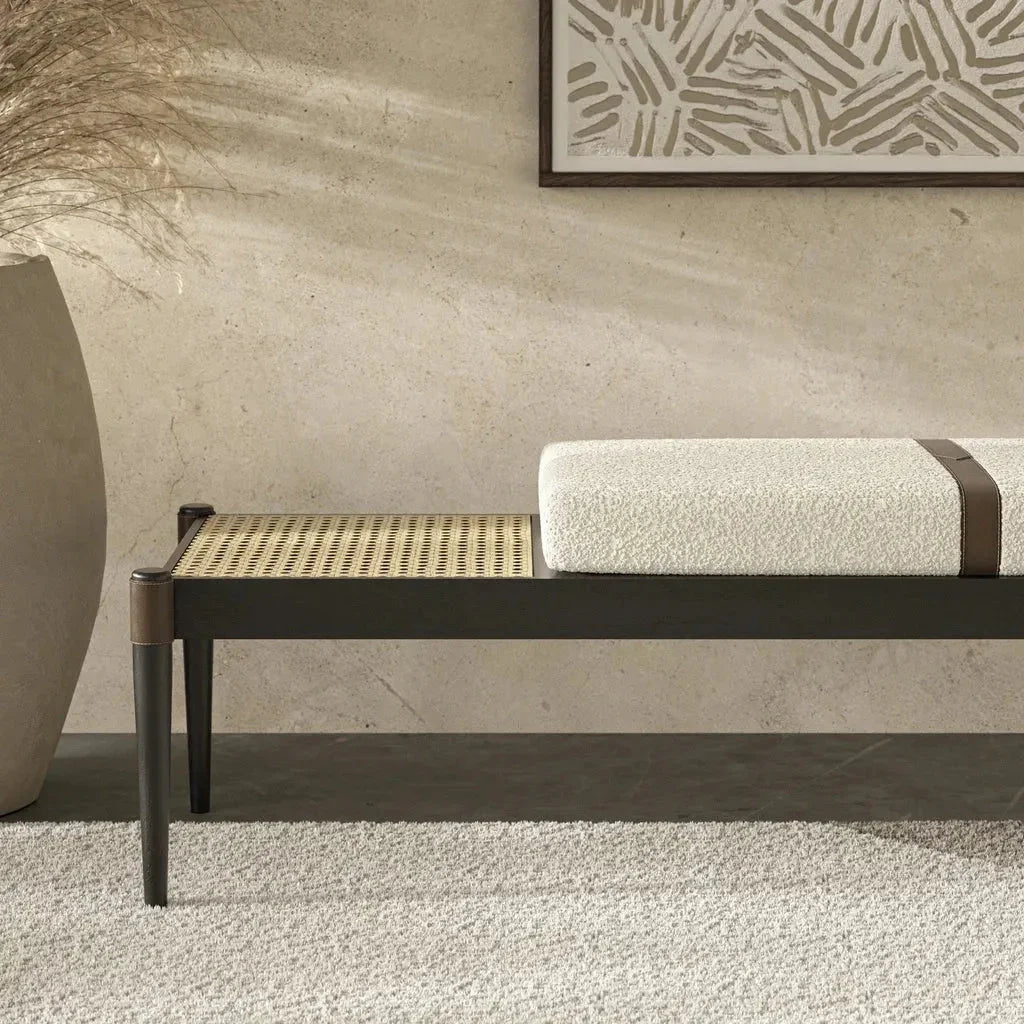 Bello Luxurious Boucle Bench - LOOMLAN - Urbia - Bedroom Benches