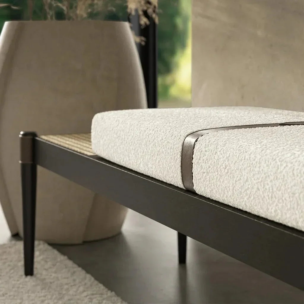 Bello Luxurious Boucle Bench - LOOMLAN - Urbia - Bedroom Benches