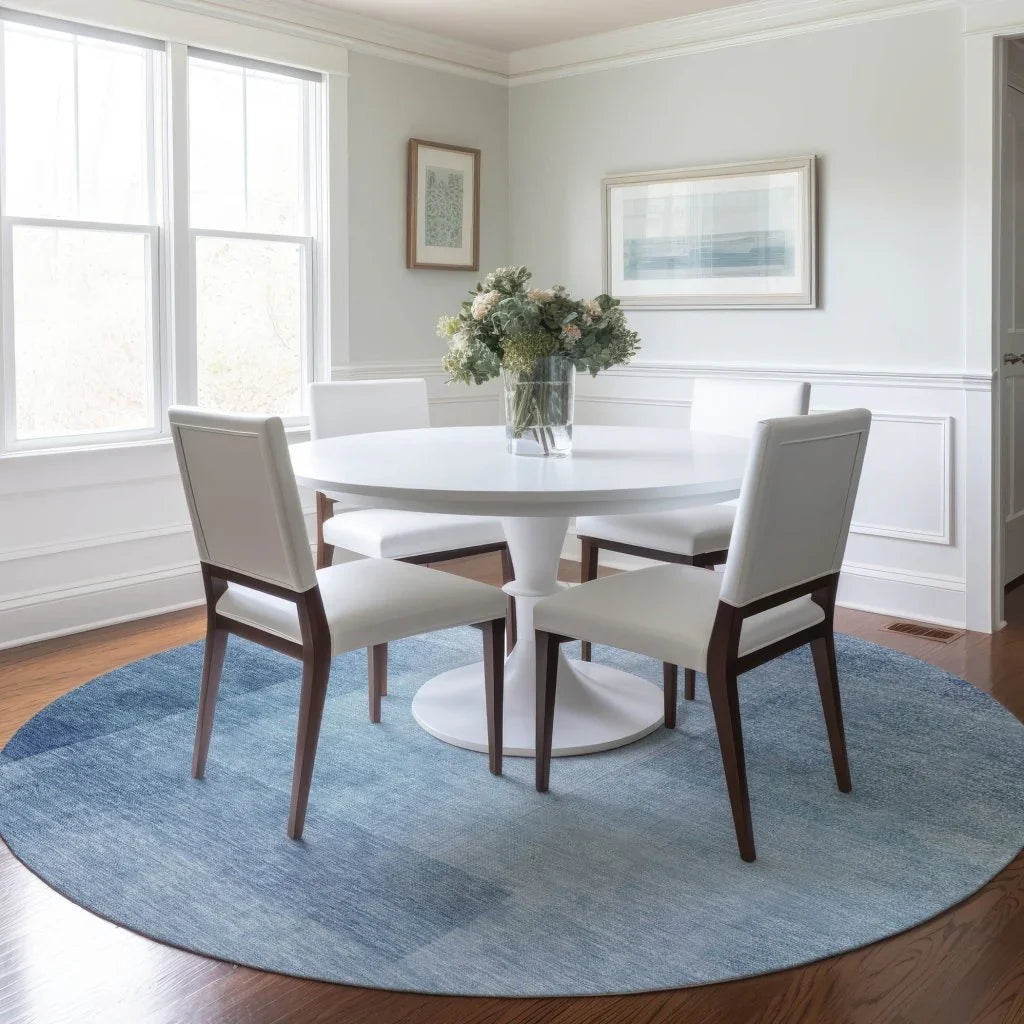 Belvara Blue Washable Indoor - Outdoor Rug - LOOMLAN - LOOMLAN Rugs - Outdoor Rugs