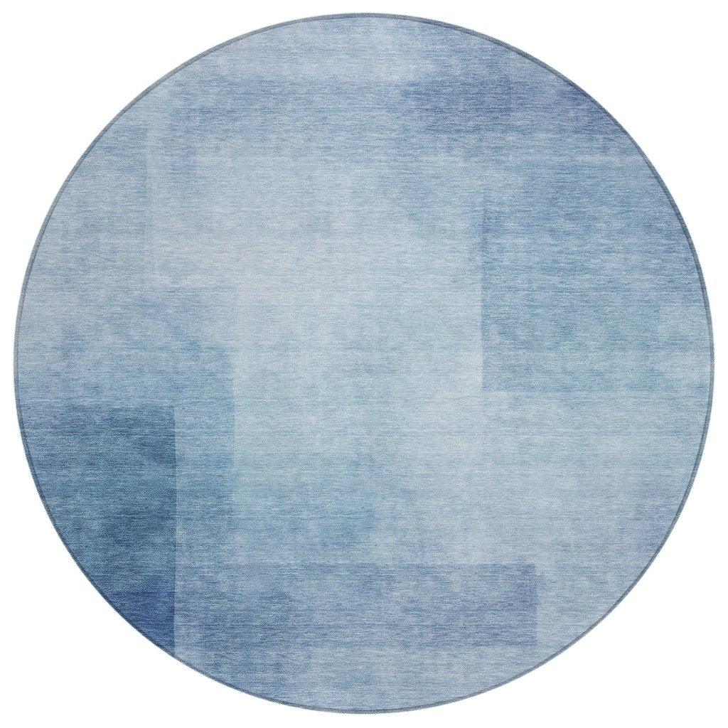Belvara Blue Washable Indoor - Outdoor Rug - LOOMLAN - LOOMLAN Rugs - Outdoor Rugs
