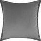 Belvedere Flange Graphite Grey Throw Pillow Insert - LOOMLAN - D.V. Kap - Throw Pillows