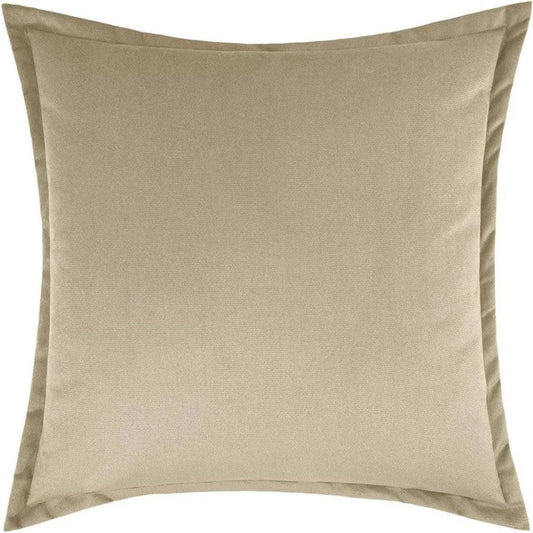 Belvedere Flange Linen Brown Throw Pillow Insert - LOOMLAN - D.V. Kap - Throw Pillows