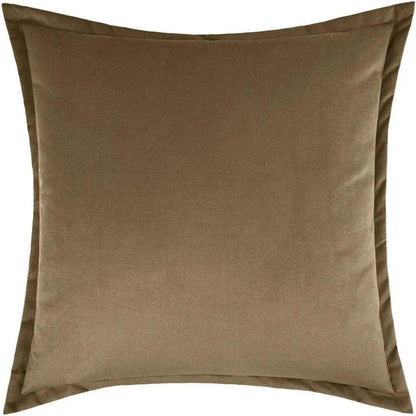 Belvedere Flange Otter Coffee Brown Throw Pillow Insert - LOOMLAN - D.V. Kap - Throw Pillows