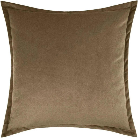 Belvedere Flange Otter Coffee Brown Throw Pillow Insert - LOOMLAN - D.V. Kap - Throw Pillows