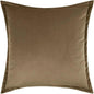 Belvedere Flange Otter Coffee Brown Throw Pillow Insert - LOOMLAN - D.V. Kap - Throw Pillows