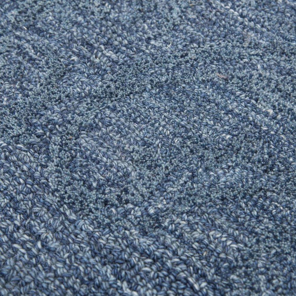 Beme Damask Blue Large Area Rugs For Living Room - LOOMLAN - LOOMLAN - Area Rugs