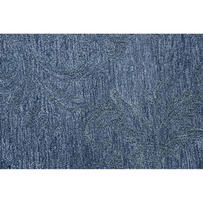 Beme Damask Blue Large Area Rugs For Living Room - LOOMLAN - LOOMLAN - Area Rugs