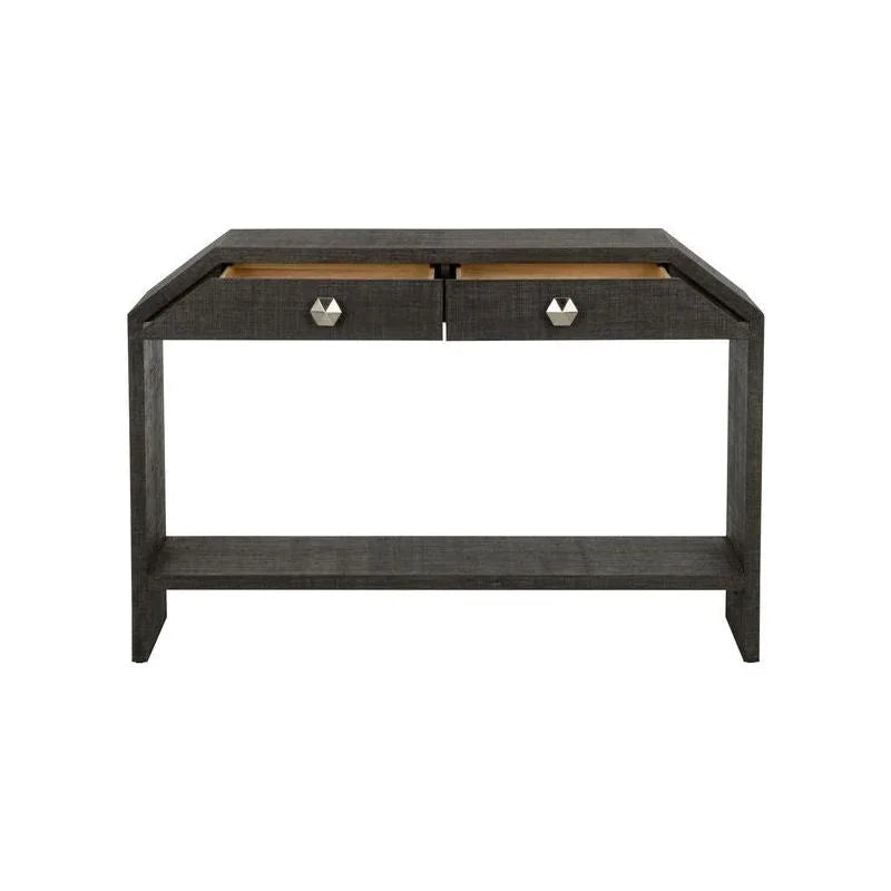 Bend 2 - Drawer Black Console Table - LOOMLAN - Chelsea House - Console Tables