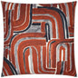 Bender Cinnabar Abstract Red Large Throw Pillow Insert - LOOMLAN - D.V. Kap - Throw Pillows
