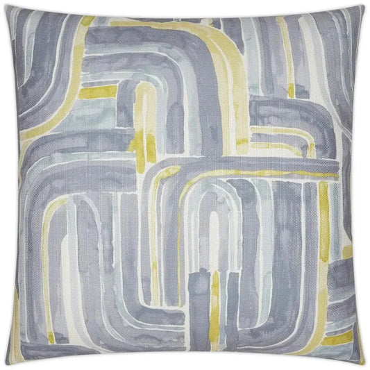 Bender Grey Slate Blue Large Throw Pillow Insert - LOOMLAN - D.V. Kap - Throw Pillows