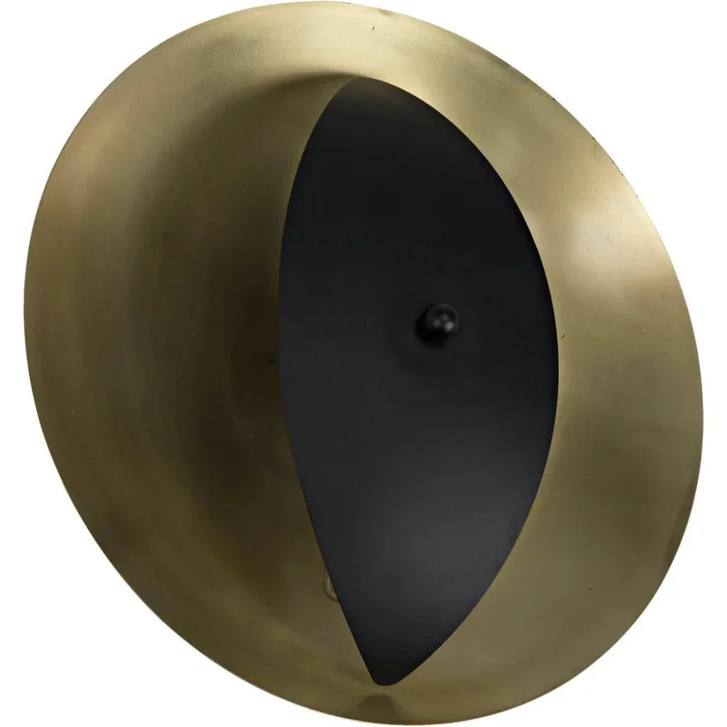 Bengal Metal Sconce With Brass Finish - LOOMLAN - Noir - Wall Sconces