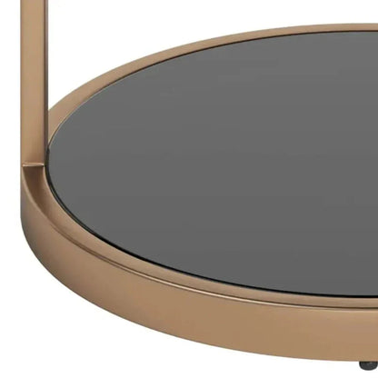 Benjamin Steel Framed Round End Table - LOOMLAN - SUNPAN - Side Tables