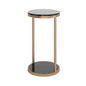 Benjamin Steel Framed Round End Table - LOOMLAN - SUNPAN - Side Tables