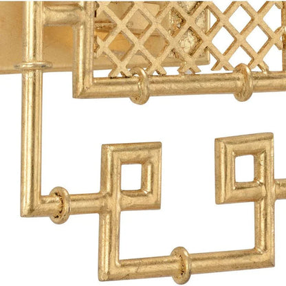 Benton Bamboo Design Gold Wall Sconce - LOOMLAN - Chelsea House - Wall Sconces