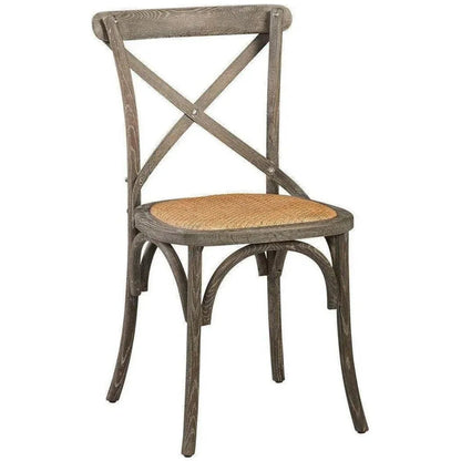 Bentwood Wood d Armless Dining Chair 2PC - LOOMLAN - Furniture Classics - Dining Chairs