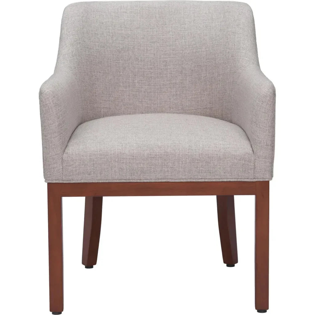 Berbera Wood Gray Dining Arm Chair - LOOMLAN - Zuo Modern - Dining Chairs
