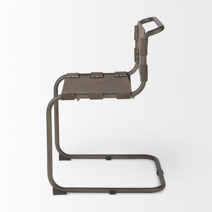 Berbick Leather Armless Dining Chair (Set of 2)