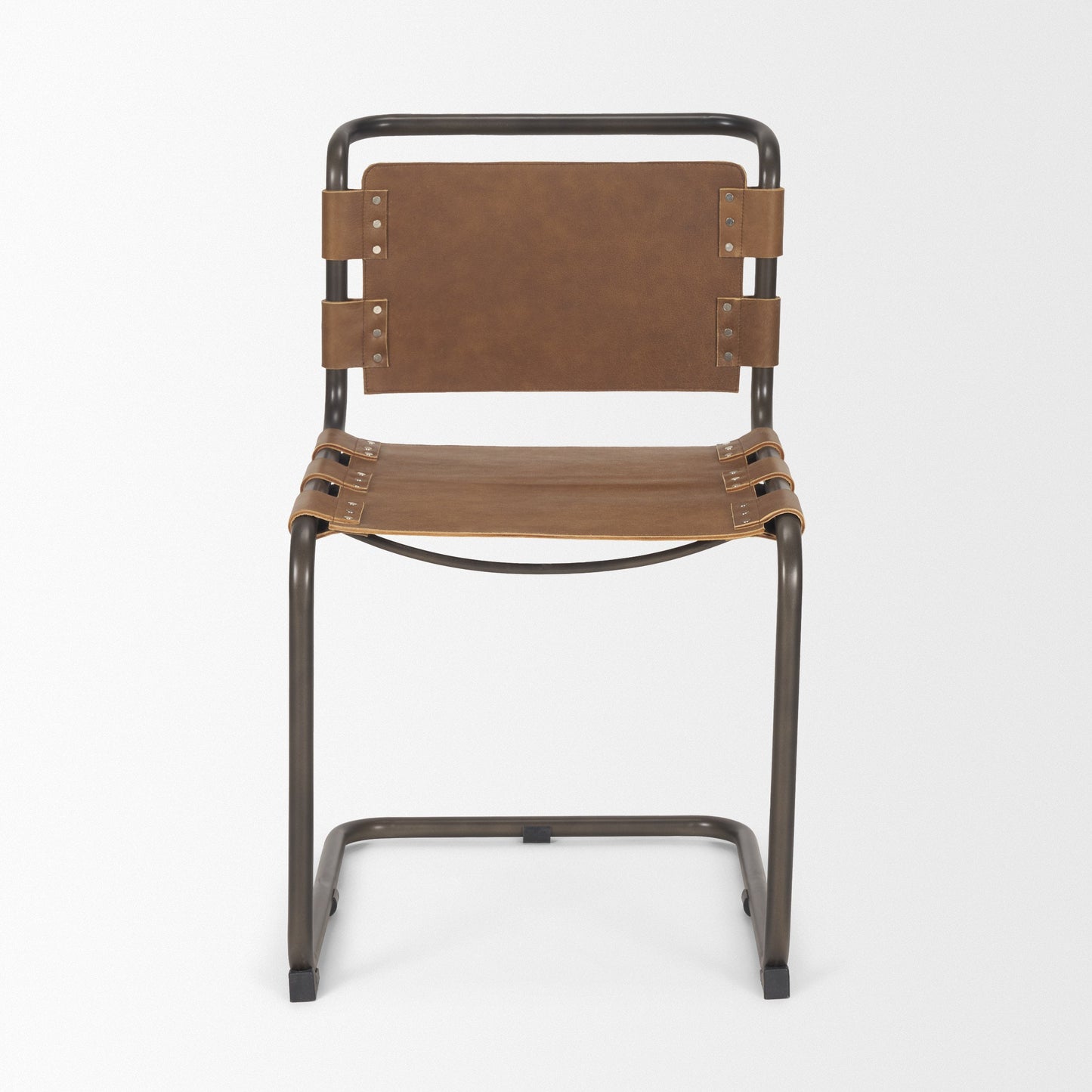 Berbick Leather Armless Dining Chair (Set of 2)