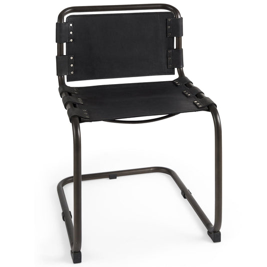 Berbick Leather Armless Dining Chair (Set of 2)