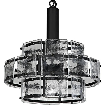 Bergdorf Pendant, Black Steel - LOOMLAN - Noir - Pendants