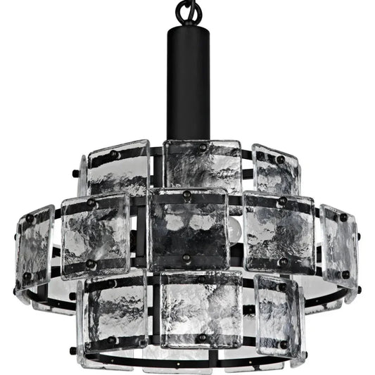 Bergdorf Pendant, Black Steel - LOOMLAN - Noir - Pendants