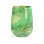 Berilo Green Swirl Pattern Glass Vase - LOOMLAN - Wildwood - Vases & Jars