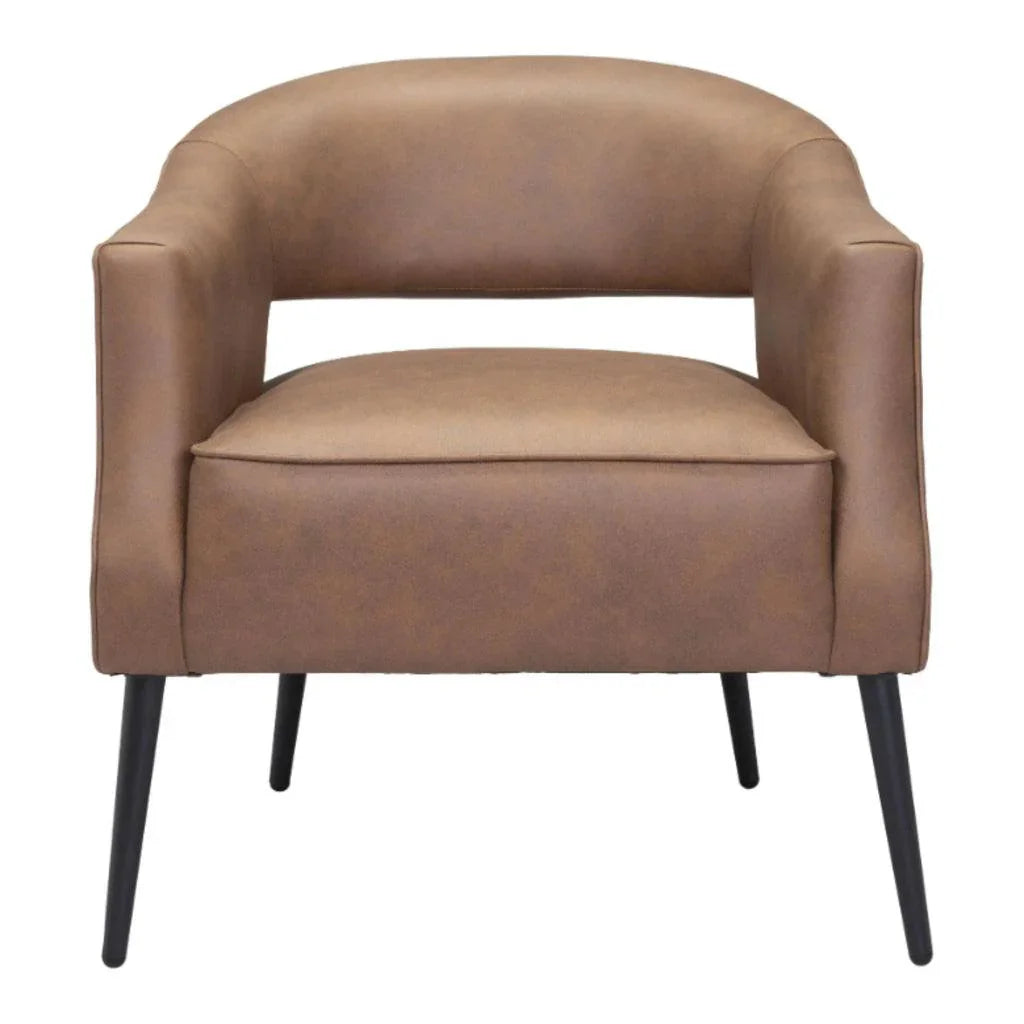 Berkeley Accent Chair Vintage Brown - LOOMLAN - Zuo Modern - Accent Chairs