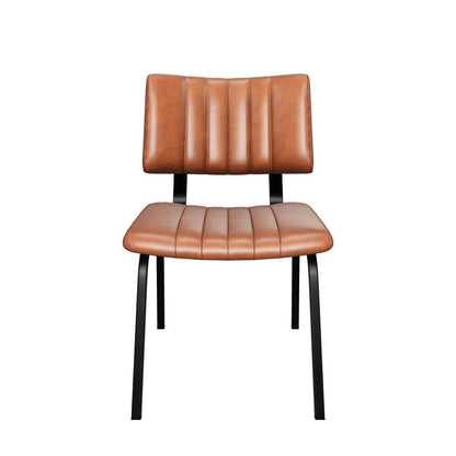 Berkley Leather Armless Dining Chair 2PC - LOOMLAN - SUNPAN - Dining Chairs