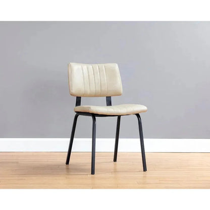 Berkley Leather Armless Dining Chair 2PC - LOOMLAN - SUNPAN - Dining Chairs