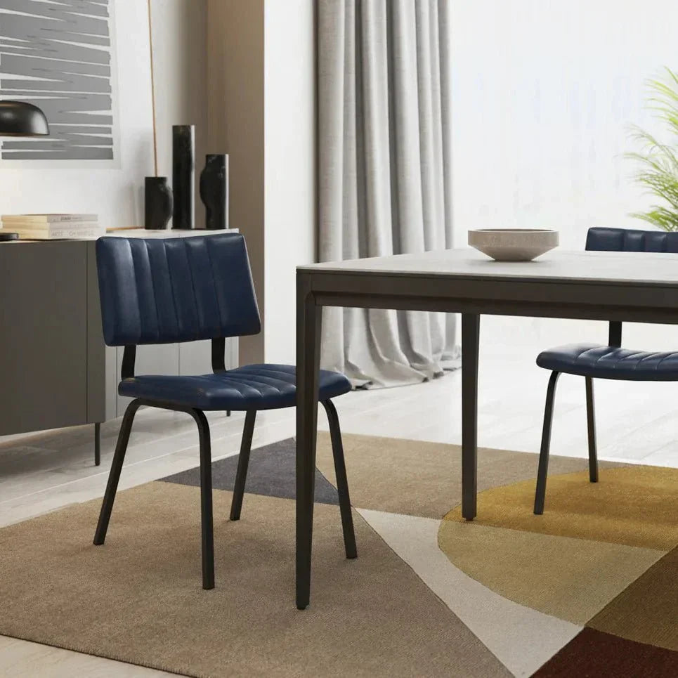 Berkley Leather Armless Dining Chair 2PC - LOOMLAN - SUNPAN - Dining Chairs